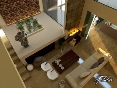 Living room 06 – 3D model