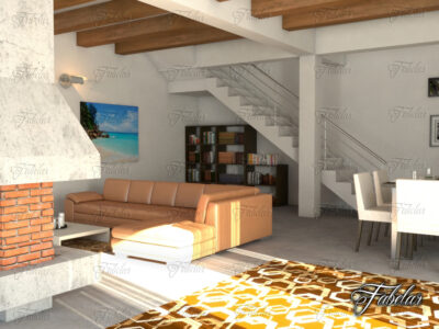 Living room 09 – 3D model