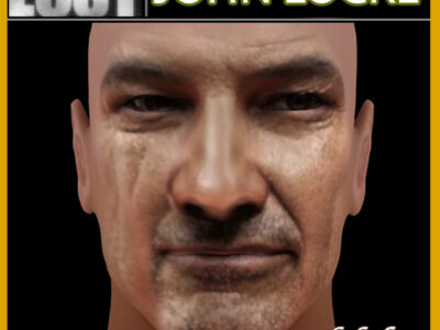 John Locke head- 3D model