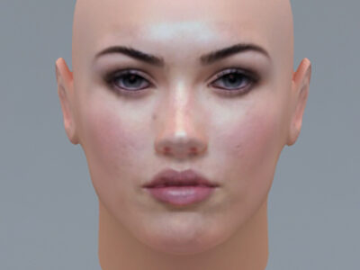 Megan Fox head – 3D model