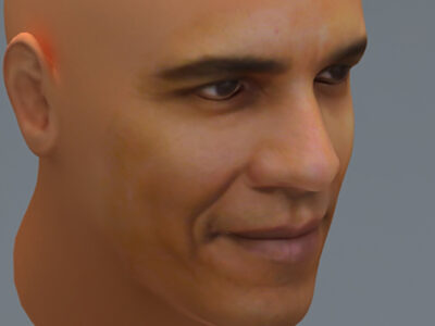 Barak Obama free – 3D model