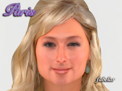 Paris Hilton hair – 3D model