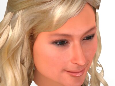 Paris Hilton hair – 3D model