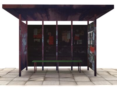 Bus shelter – 3D model