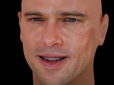 Brad Pitt acting – 3D model