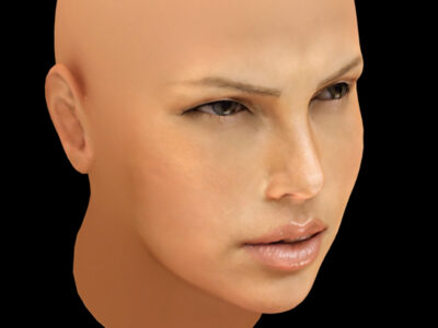 Charlize Theron head – 3D model