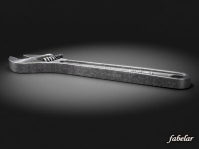 Adjustable wrench – 3D model