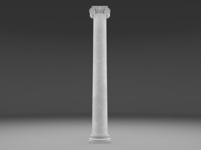 Ionic column 1 lowpoly – 3D model