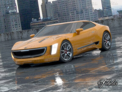Kia GT4 concept and environment – 3D model
