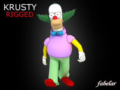 Krusty rigged – 3D model
