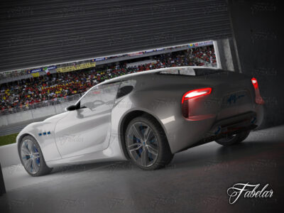 Maserati Alfieri garage – 3D model