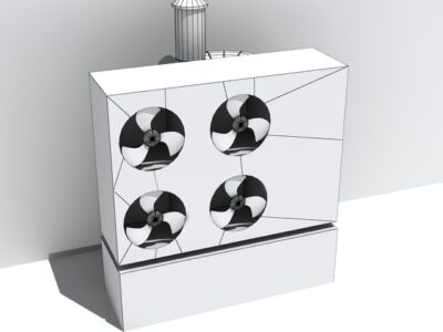 Industrial heat pump – 3D model