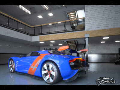 Garage 01 and Renault Alpine concept – 3D model