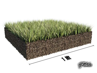 Grass patch 01 – 3D model