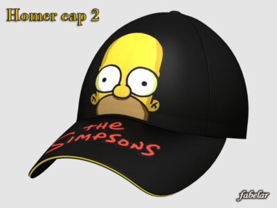 Homer Simpson cap 2 – 3D model