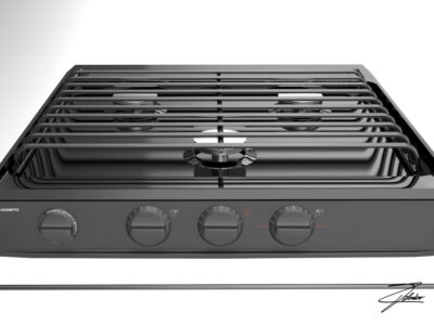Hob cooktop – 3D model