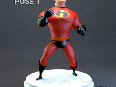 Mr Incredible printable pose 1 – 3D model