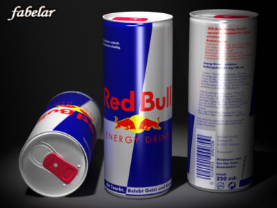 Red Bull can – 3D model