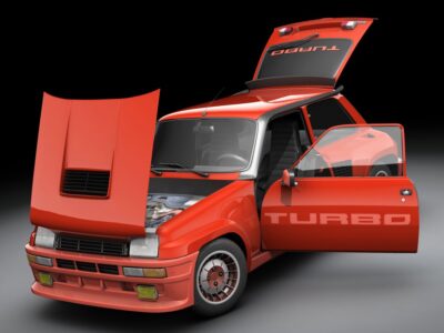 Renault 5 fully rigged – 3D model