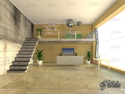 Split level 01 – 3D model