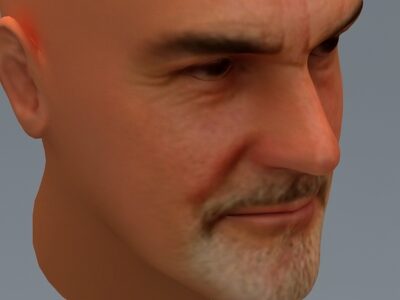 Sean Connery head – 3D model