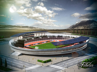 Stadium 02 and environment- 3D model