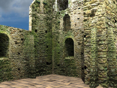 Ruins lowpoly – 3D model