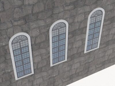 Stained leaded windows – 3D model