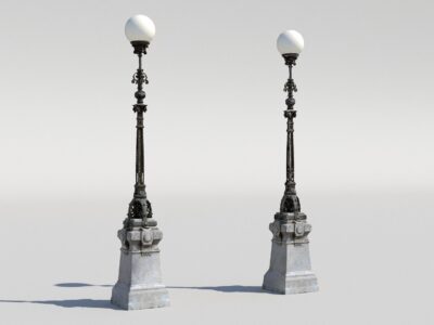 Street lamp lowpoly – 3D model