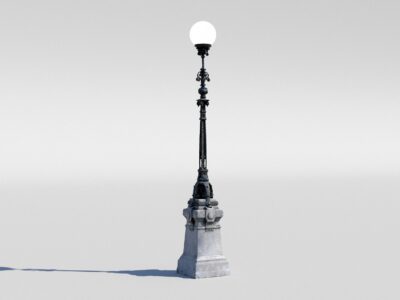 Street lamp lowpoly – 3D model
